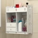thumbnail image 5 of Xihbxyly Armario de Almacenamiento de Pared, Diseño Compacto Blanco, Estantería Multiusos, Organizador para Baño y Cocina, Elegante Decoración Del Hogar, Fácil Montaje, Tamaño 43 X 38 X 18 Cm., 5 of 7