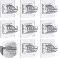 thumbnail image 1 of Curtain Rod No Drilling, 8 Pcs Adhesive Curtain Rod Holder Hooks High Quality, 1 of 4