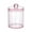 Pink, variant on Bdday Storage Totes Dispenser for Cotton Ball Cotton Swab Cotton Round Pads Floss - 10oz Clear Plastic Jar Set for Bathroom Canister Storage Organization Kitchen Storage Rack