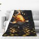 thumbnail image 1 of Balery Golden Koi And Treasure Manta de Felpa Suave y Acogedora – Cobija de Franela Aterciopelada para Cama, Lavable y Cálida para Sofá, Mascotas, Transpirable-80"x60", 1 of 7