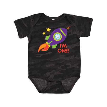 

Inktastic 1st Birthday Rocketship One Year Old Gift Baby Boy or Baby Girl Bodysuit