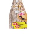 thumbnail image 2 of BSDHOME Beach Accessories on Wooden Cotton Linen Table Runner 16x72 Inches, 2 of 4