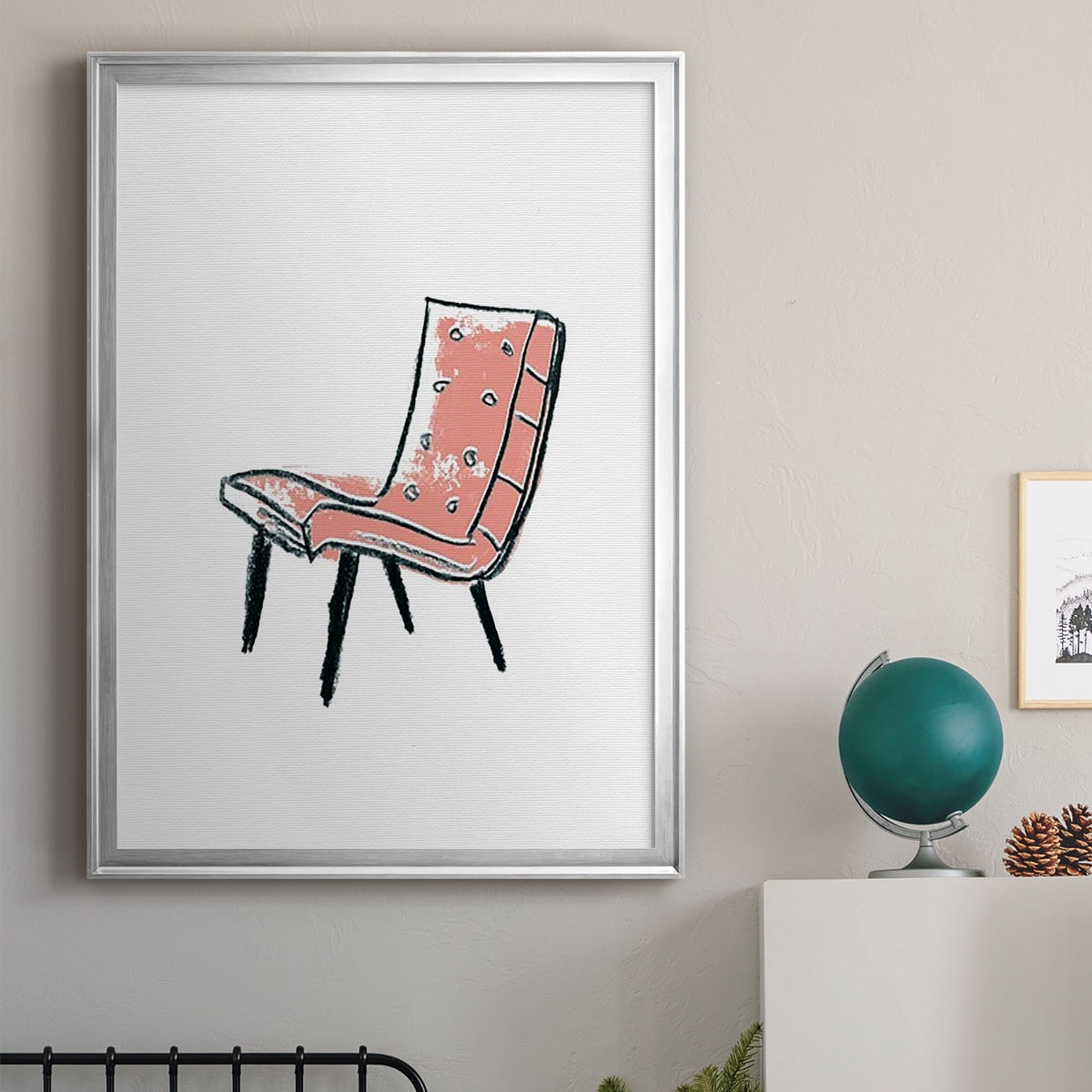 Take a Seat IX Premium Framed Print, in Gold, Black, or Silver - Ready to Hang