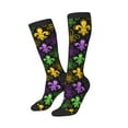 thumbnail image 2 of Balery Mardi Gras1 Fun Novelty Socks Men'S Women'S Crew Socks Funny Crazy Novelty Socks Quirky And Cool Socks, 2 of 9