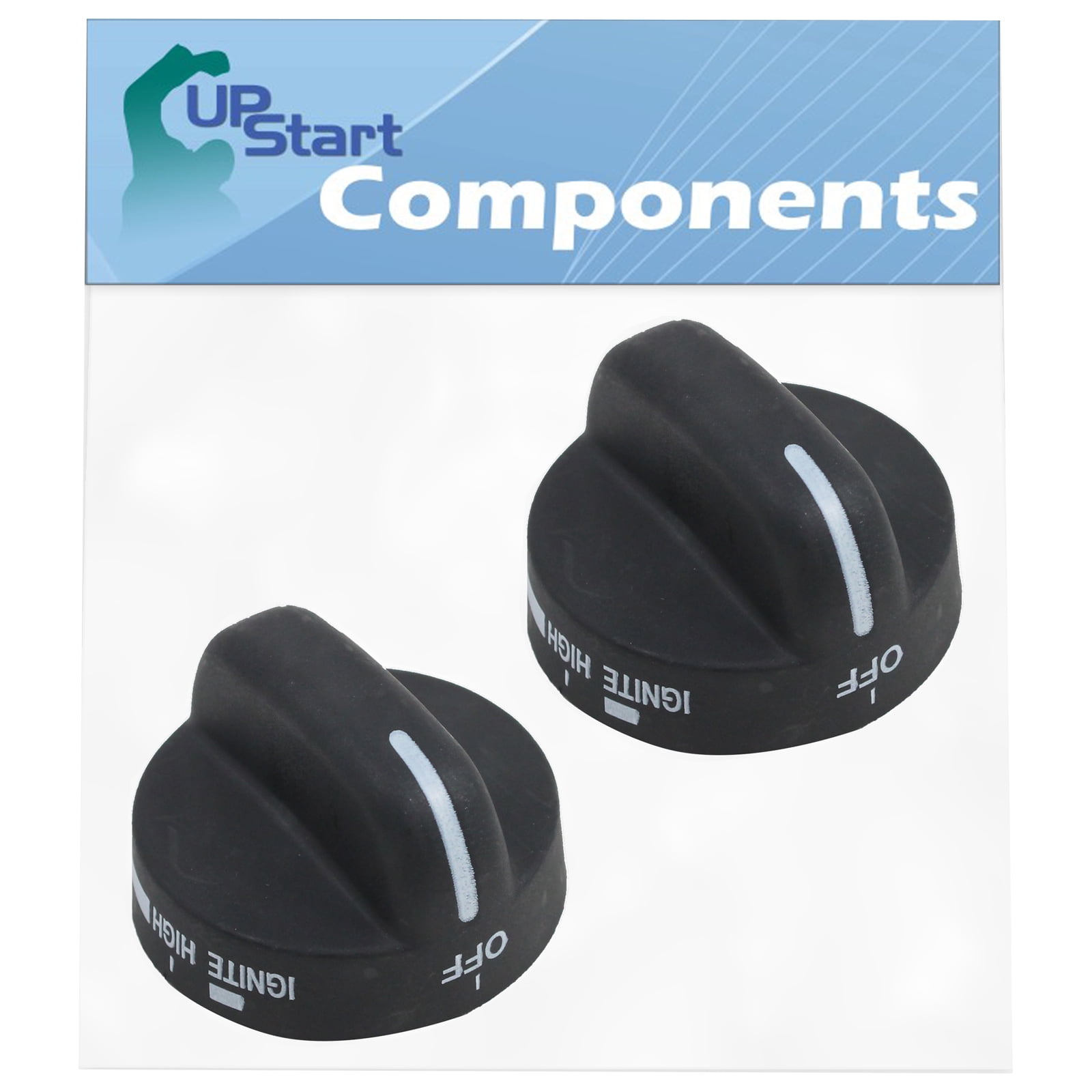 2 Pack 8273103 Range Burner Knob Replacement for Amana Agr5630bds1