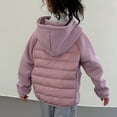 thumbnail image 5 of Otqutp Girls Lightweight Fleece Lined Puffer Jackets Zip up Hooded Down Coats Winter Warm Insulated Outerwear Windbreaker, 5 of 7