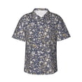 thumbnail image 1 of Fotbe Daisies Flowers Camisa Hawaiana para Hombre Unisex – Camisa Casual de Verano con Botones de Manga Corta de Algodón y Lino,Medium, 1 of 7