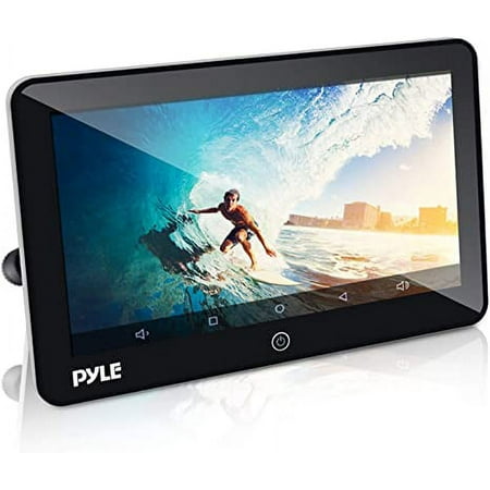 Pyle Android Touchscreen Headrest Car Monitor - 10.5 Inch Universal Car Mount Multimedia Player