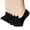 Black, variant on 3 Pairs Of Womens Summer Solid Color Sports Casual Shallow Mouth Boat Socks for Wear Clear M