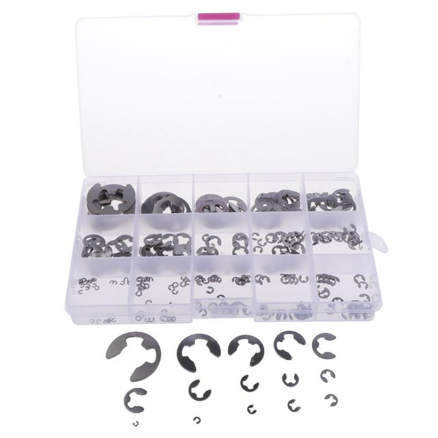 225 Pcs Assortiment de Clips à Pression 304