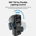 thumbnail image 6 of Ulanzi LA04 Angle-Adjustable Light Stand Adapter with 1/4" Mount and Cold Shoe, 180° Tilt Camera Holder for LED Fill Light, Smartphone, and DSLR, Heavy-Duty Light Stand Mount, 6 of 11
