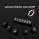 thumbnail image 4 of 20 juegos de etiquetas de precio cuadradas ajustables para mostrador de precios, expositor con números, letras y bloques de precios en dólares. Juego M, 4 of 5