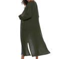 thumbnail image 3 of Spdoo Women's Maxi Cardigan Casual Open Front Full Length Drape Lightweight Duster Sweater Long Sleeve Coat, 3 of 3