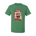thumbnail image 2 of Wild Bobby, Tiger Growling Colorful Trippy Tie Dye Animal Lover Men's Graphic T-Shirt, Kelly, X-Large, 2 of 3
