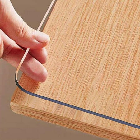 

XIACOCO-Clear Table Protector 14 X 24 Inch 1.5Mm Thick Plastic Table Cover Waterproof Pvc Clear Table Cover Protector Desk Protector Mat Writing Desk Pad For Desktop Coffee & Dining Room Table