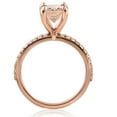 thumbnail image 3 of Pompeii 2 1/10 cttw Oval Morganite & Diamond Engagement Ring 14k Rose Gold (H/I,I2-I3), 3 of 3