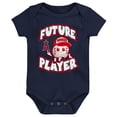 thumbnail image 2 of Newborn & Infant Navy/Red/White Los Angeles Angels Minor League Player Three-Pack Bodysuit Set, 2 of 4