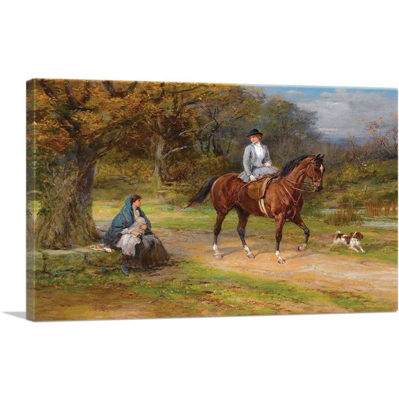 ARTCANVAS Poverty And Privilege Canvas Art Print by Heywood Hardy - Size: 12" x 8" (0.75" Deep)