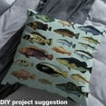thumbnail image 2 of jejeloiu Pike Fish Fabric by the Yard 1 Yard,Bass Big Fish Home Decor Fabric by the Yard,Marine Life Sewing Fabric For Teens,Microfiber Bedroom Decor, 2 of 6