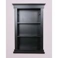 thumbnail image 3 of Fox Hollow Furnishings 14x24 Elliot Craftsman Recessed Wood Wall Niche Insert Shelf - NO MDF - Black Plain Back, 3 of 4