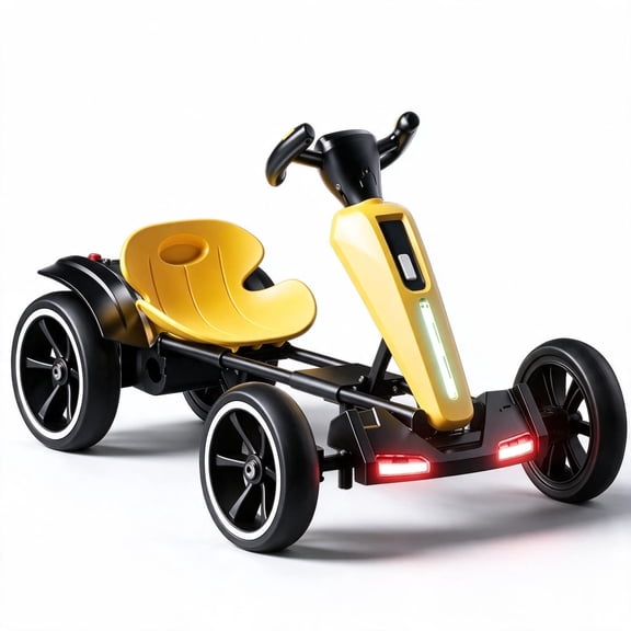 Kids Electric Go Kart 12V, Foldable Ride On Toy For Age 3-6