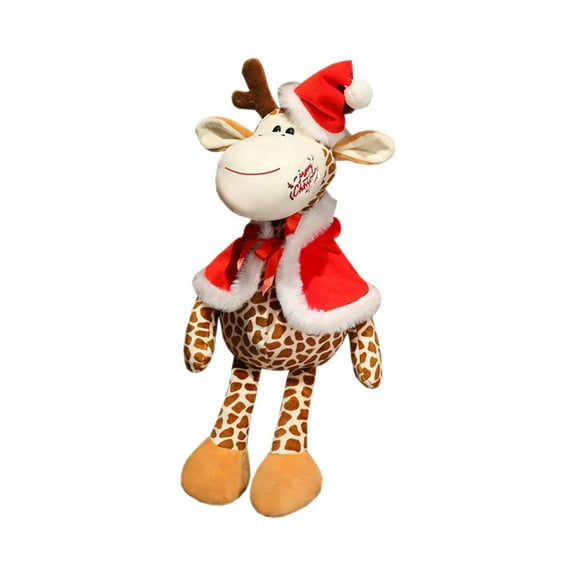 Cififendec Elk Plush Animal, Holiday Moose Plush, Christmas Home Decor, Stuffed Elk Toy, Festive Elk Plush, Soft and Adorable Christmas Elk Plush Toy, Perfect for Boys, Girls, and Festive Decor