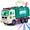Mini LED Garbage Truck, variant on JoyStone Kids Garbage Truck Toy, Friction Powered Recycling Truck with Lights & Sounds, Lift & Rotating Trash Bin Function, 3 Trash Bins, Interactive Toy for 3-8 Years Old