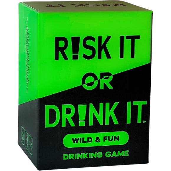 Arriesgarlo o beberlo - Divertido juego de beber para la noche de juegos universitaria previa al juego - 150 desafíos divertidos, desafíos y preguntas divertidos - Tarjetas de regalo de juegos de fies