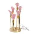 thumbnail image 1 of Lámpara de mesa con luz nocturna de flores, decoración del hogar, accesorio de iluminación con ajustable, luz de mesita de noche para bodas,, 1 of 8