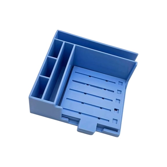 Space Saving Sticky Note Container Easy Open Designs PP Desktop Organizers