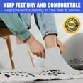 thumbnail image 6 of Personal Touch Non-Binding Loose Fit Sock - Non-Slip Diabetic Socks for Men and Women - Quarter/Ankle Length 3Pk (13-15, White), 6 of 7