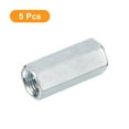 thumbnail image 3 of Unique Bargains 5pcs M14x19x45mm Coupling Nuts, Galvanized Carbon Steel Hex Threaded Rod Coupler, (New) 5 Count, 3 of 4