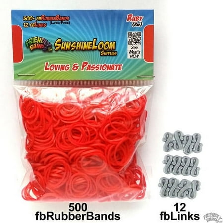 Friendly Bands Sunshine Bands Pack, Ruby Red