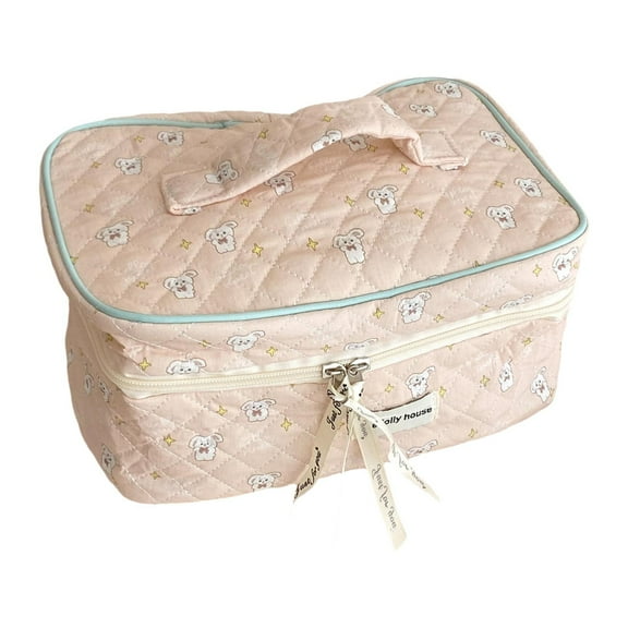 Mornei Cute Makeup Bag Cosmetic Bag Portable Multipurpose Lightweight Make up Organizer pink