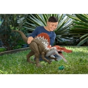 Jurassic World Super Colossal Spinosaurus Pack, 36 Inch Long Dinosaur Toy & 2 Mini Figures