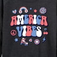 thumbnail image 3 of Instant Message - America Vibes - Women's Lightweight French Terry Long Sleeve Shirt, 3 of 6