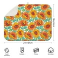 thumbnail image 2 of 2 Pcs Sunflowers Dish Drying Mat - 18 X 24 Inch Floral Absorbent Microfiber Kitchen Counter Mat – Quick-Dry Dish Rack Alternative, Dish Drying Pad for Dishes, Cups, Utensils, Pots & Pans, 2 of 3