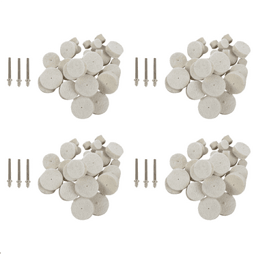 132Pcs Soft Felt Polishing Buffing Wheel Mixed Accessory for Rotary Tool