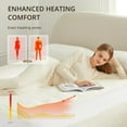 thumbnail image 4 of Heated Mattress Pad Twin XL, Electric Mattress Pad with 9 Heat Settings, Memory Function, Fast Heating, 1-12 Hours Auto Off, Deep Pocket, Machine Washable, 39"x 80", White, 4 of 7
