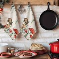 thumbnail image 6 of Red Mushrooms Kitchen Towels Set of 3, Eucalyptus Leaves Summer Botanical Rustic Absorbent Dish Towels for Kitchen, Microfiber Hand Towel, Quick Drying Tea Towel for Cleaning Decorative Dishcloths, 6 of 7