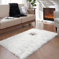thumbnail image 1 of LAICAIW Pink Area Rug 8x10 Large Faux Sheepskin Fur Rug for Living Room Bedroom Fluffy Washable Shag Rug Super Soft Shaggy Rug Nursery Rug, Rectangle, 1 of 7