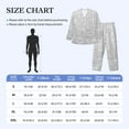 thumbnail image 6 of Kll Silver Glitter Sleepwear Mens Flannel Pajamas,Long Cotton Pj Set, 6 of 9