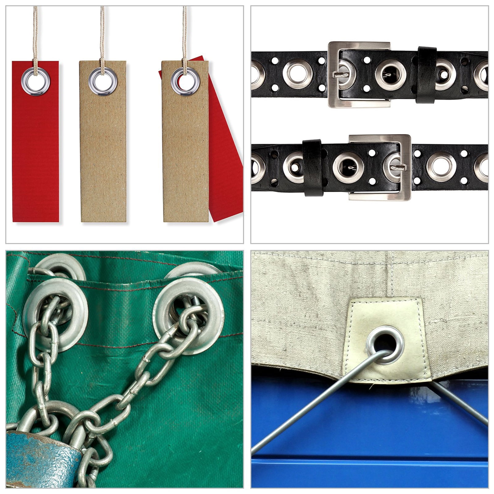 50 Sets 20mm Metal Grommets Kits Eyelet Tool Eyelets and Grommet Set for Leather Fabric Belt Shoes Accessories