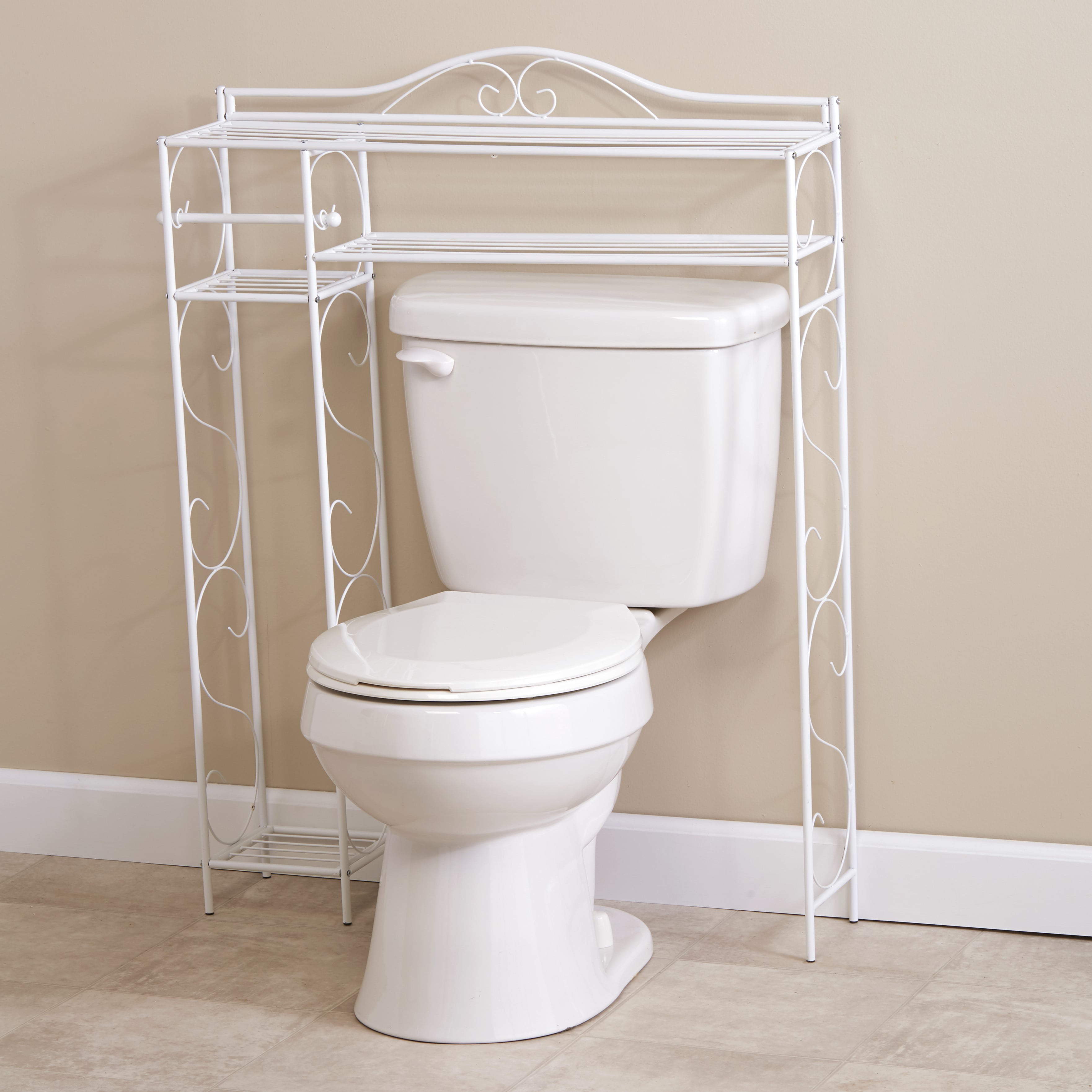Over the Toilet Space Saver Storage Rack with 4 Shelves