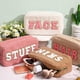 thumbnail image 3 of Bolsa de maquillaje Paterr Chenille Letter Preppy Patches de felpa, 3 of 7