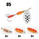 thumbnail image 3 of WPE 1 pieza de señuelo de pesca giratorio 3#/4#/5# 6,8 g/9,5 g/13,4 g, señuelo de pesca con cuchara, señuelo de pesca de metal de latón SwimBaits, señuelo de pesca de lubina y lubina, 3 of 5