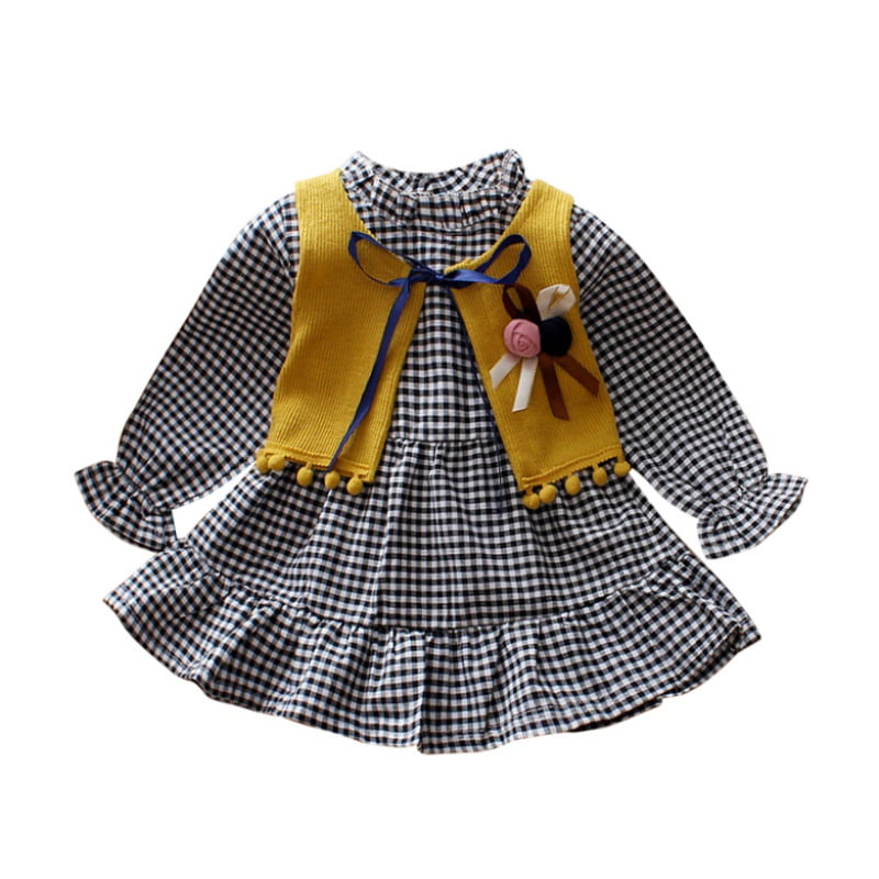 infant plaid dress
