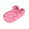 thumbnail image 1 of Inteprter El ABS seca y almacena eficientemente botellas y vasos con una rejilla de drenaje de vasos de silicona y recoge el exceso Cocina y Comedor Rosa, 1 of 6