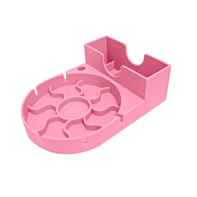 Inteprter El ABS seca y almacena eficientemente botellas y vasos con una rejilla de drenaje de vasos de silicona y recoge el exceso Cocina y Comedor Rosa