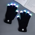 thumbnail image 3 of DEBGFS Flashing Gloves Glow LED Rave Light Finger Lighting Mitt,Luminous Gloves for Kids Having Fun Partying,Black, 3 of 8